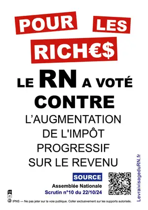Le RN a voté CONTRE la progressivité de l'impôt