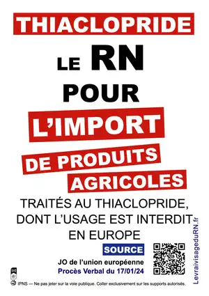 L'import de produits agricoles à l'acétamipride