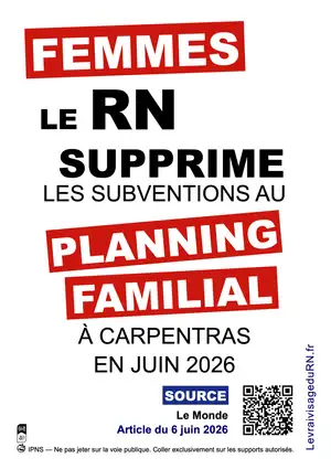 Le RN coupe les subventions au Planning Familial