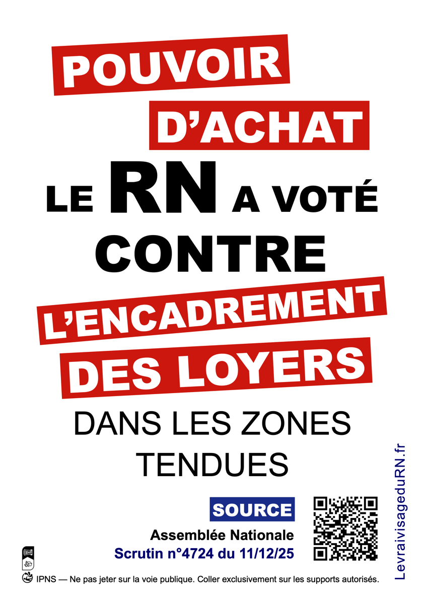 Le RN a voté contre l'encadrement des loyers