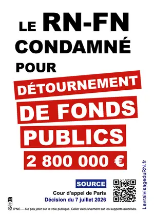 Le RN-FN condamné pour détournement de fonds publics
